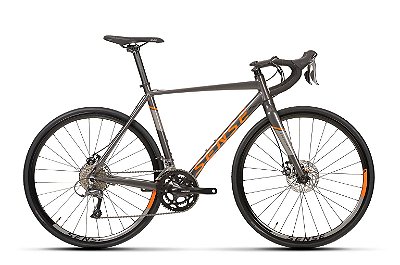 Bicicleta Aro 700 Sense Speed Criterium Comp (2020) Cinza/Laranja