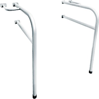 Conjunto De Barra De Apoio Para Banheiro Em Aço Para Idosos - Branco