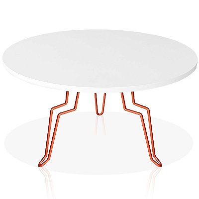 Mesa de Centro Argélia - Cobre/ Branco