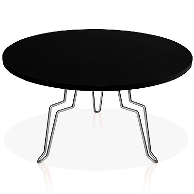 Mesa de Centro Argélia - Prata/ Preto