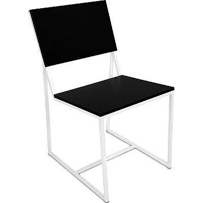 Cadeira Dakota  - Branco/Preto