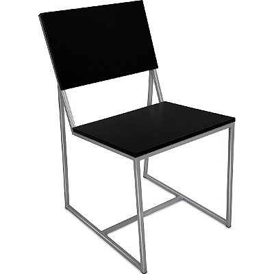 Cadeira Dakota  - Prata/Preto