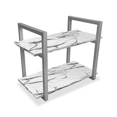 Prateleira Milazzo 25 cm - Prata/Vulcano