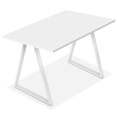 Mesa Mirage 100cm x 60cm - Branco/Branco