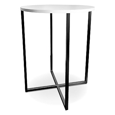 Mesa De Canto Alta Gana - Preto/Branco