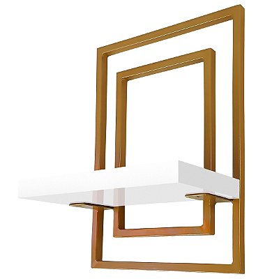 Prateleira Torun - Dourado/Branco
