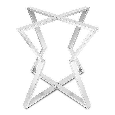 Base de Mesa Stelar Premium para Tampos de Madeira Pedra e Vidro