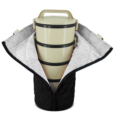 Bolsa Sacola Porta 5 Marmita Térmica C/ Zíper