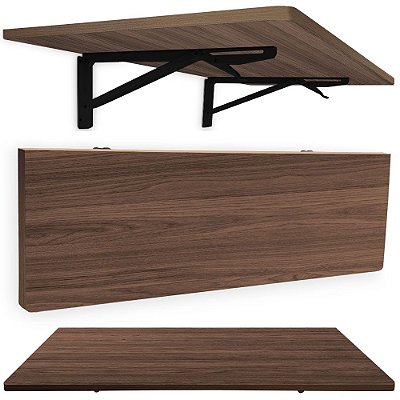 Mesa De Parede Dobrável Pérsia 90 X 45cm - Preto/Villandry