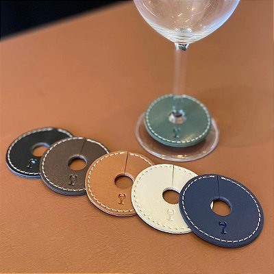 MARCADOR DE TAÇAS VINHO NEUTRO (KIT COM 6 UNID)