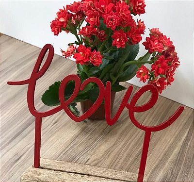 Topo de Bolo Love