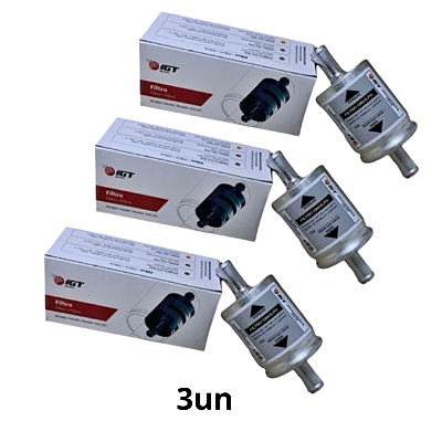 3 Filtros GNV 5a. Geração Universal - marca IGT 12mm