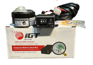 Conjunto Elétrico GNV IGT D1000C 3a Geração (Chave Comutadora + Manômetro+ Chicote)