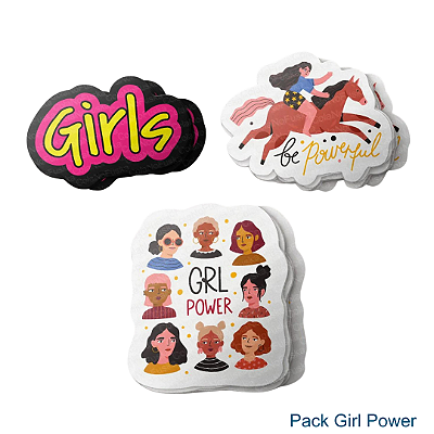 Adesivos Girl Power