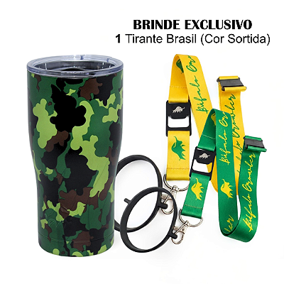 Copo Tulipa Camuflado 600ml + 1 Tirante Grátis