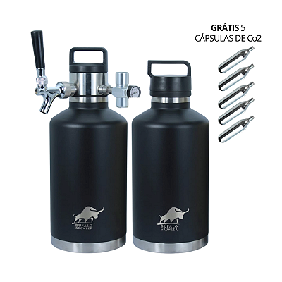 Mestre Búfalo Growler On TAP - Chopeira Térmica Portatil