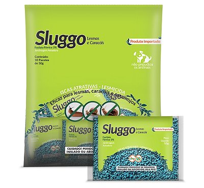 Lesmicida Orgânico Importado 50g Para Lesmas Caramujos e Caracois, Quando Dissolve Vira Adubo Para As Plantas e é Inofensivo Para Os Animais