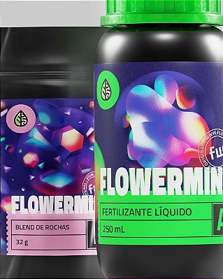 Flowermind - Fertilizante Orgânico 250ml, dilui 4ml por litro na vega e 6ml por litro na flora, + 35g de Blend de Rochas selecionadas. Acompanha pazinha de medidas e pipeta. Em São Leopoldo no Bairro Rio Branco.