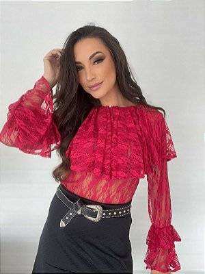 BLUSA BOHO DE RENDA PIMENTA
