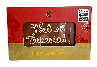 Placa de Chocolate "Você é Especial!"(Cia do Cacau) — Adicional