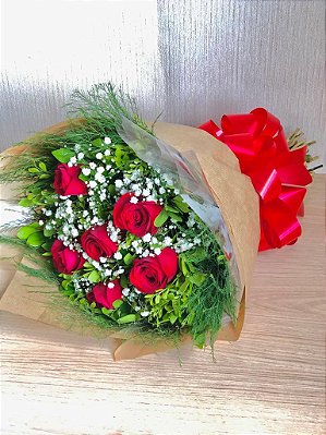 Buquê 6 Rosas