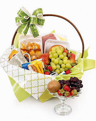 Cesta de Café da Manhã com Frutas