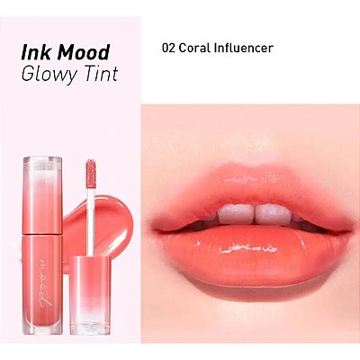 PERIPERA - Ink Mood Glowy Tint 1+1 Set - Cor 02 Coral Influencer + Cor 04 Pink Youth