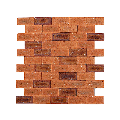 Revestimento Cerâmica Natural - Tijolinho Brick Avezzano 9x19cm – 1m² (Inglês Mesclado - acabamento rústico)