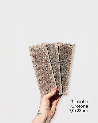 Revestimento Cerâmica Natural – Tijolinho Brick Crotone 7,6x23cm – Amostra