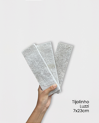 Revestimento Pedra Natural – Tijolinho Brick Luzzi 7x23cm – Amostra