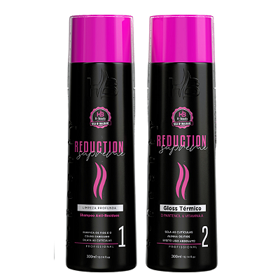 KIT ESCOVA PROGRESSIVA REDUCTION SUPREME HBEAUTY - 300ML