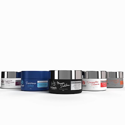 Combo especial matizadores c/5 und. de 300g cada vermelho, loiro,preto, marsala e ruivo.