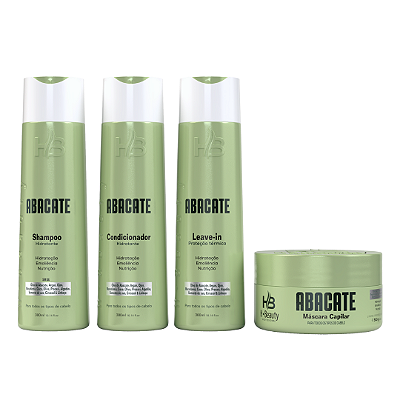 KIT ABACATE HBEAUTY 4 PASSOS - 300ML