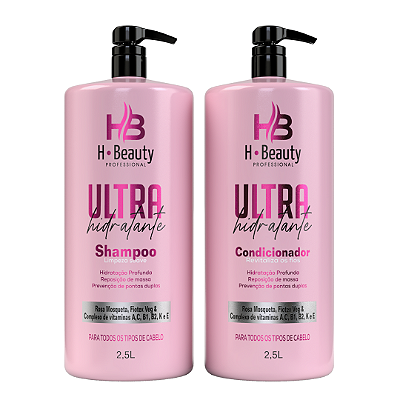 Kit ultra hidratante Hbeauty - 2,5L  (2 Passos) Rosa Mosqueta