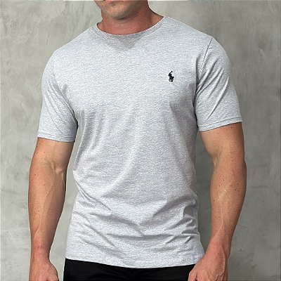 Camiseta Masculina - Polo RL Cinza *