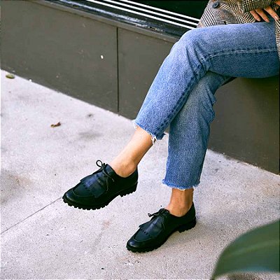 Mocassim Raízes Preto Anas