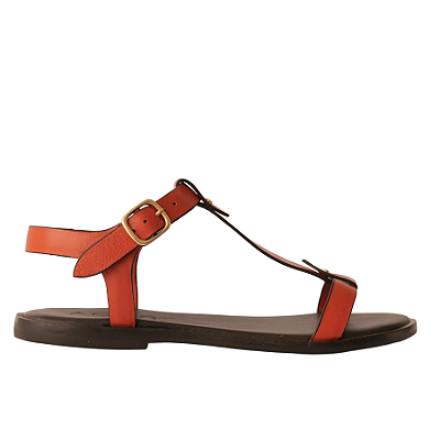 Rasteira Carolina Laranja Anas