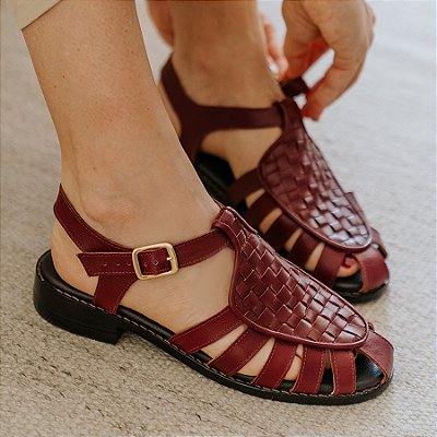 Sapato Valônia Bordô Anas