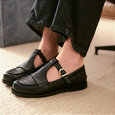 Sapato Valentina Preto Anas