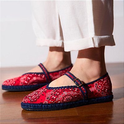 Espadrille Bebel Bandana Vermelha Anas