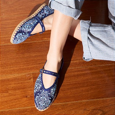 Espadrille Bebel Bandana Azul Anas
