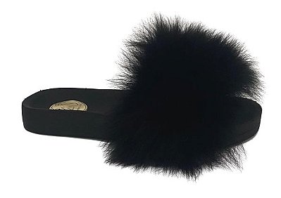 Slide Pelo Lamb Preto