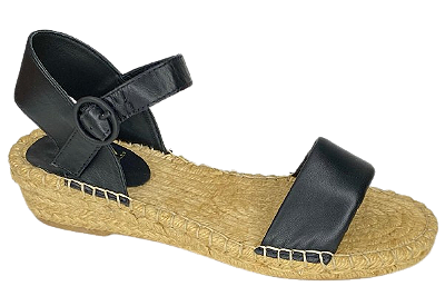 4107-Sandália couro mestiço preto