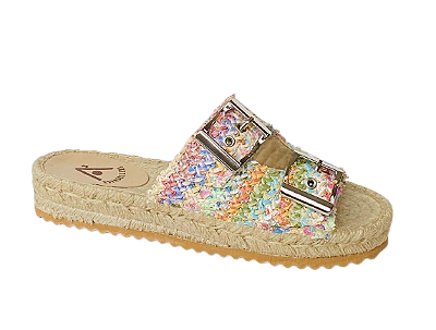 3050 Binken Rafia multicolor-altura 37mm