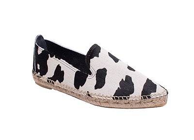 Espadrille Bico Fino Vaquinha B&W