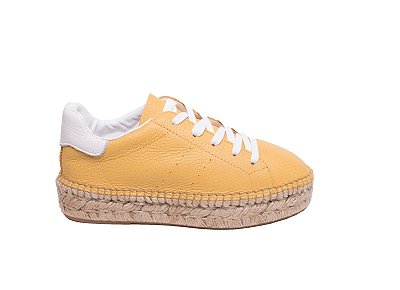 2600-Tênis em couro floater amarelo