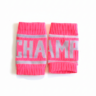 Munhequeira Rosa Canelada Seca Suor - Champions