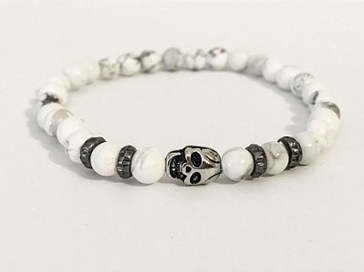 Pulseira Howlita Caveira