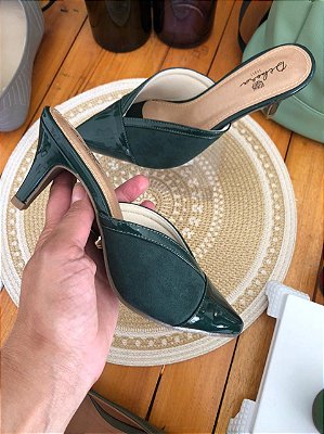 SCARPIN MULE VERDE MUSGO