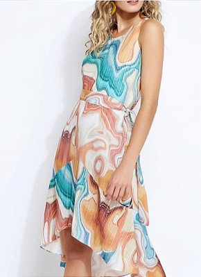 Vestido midi  estampado